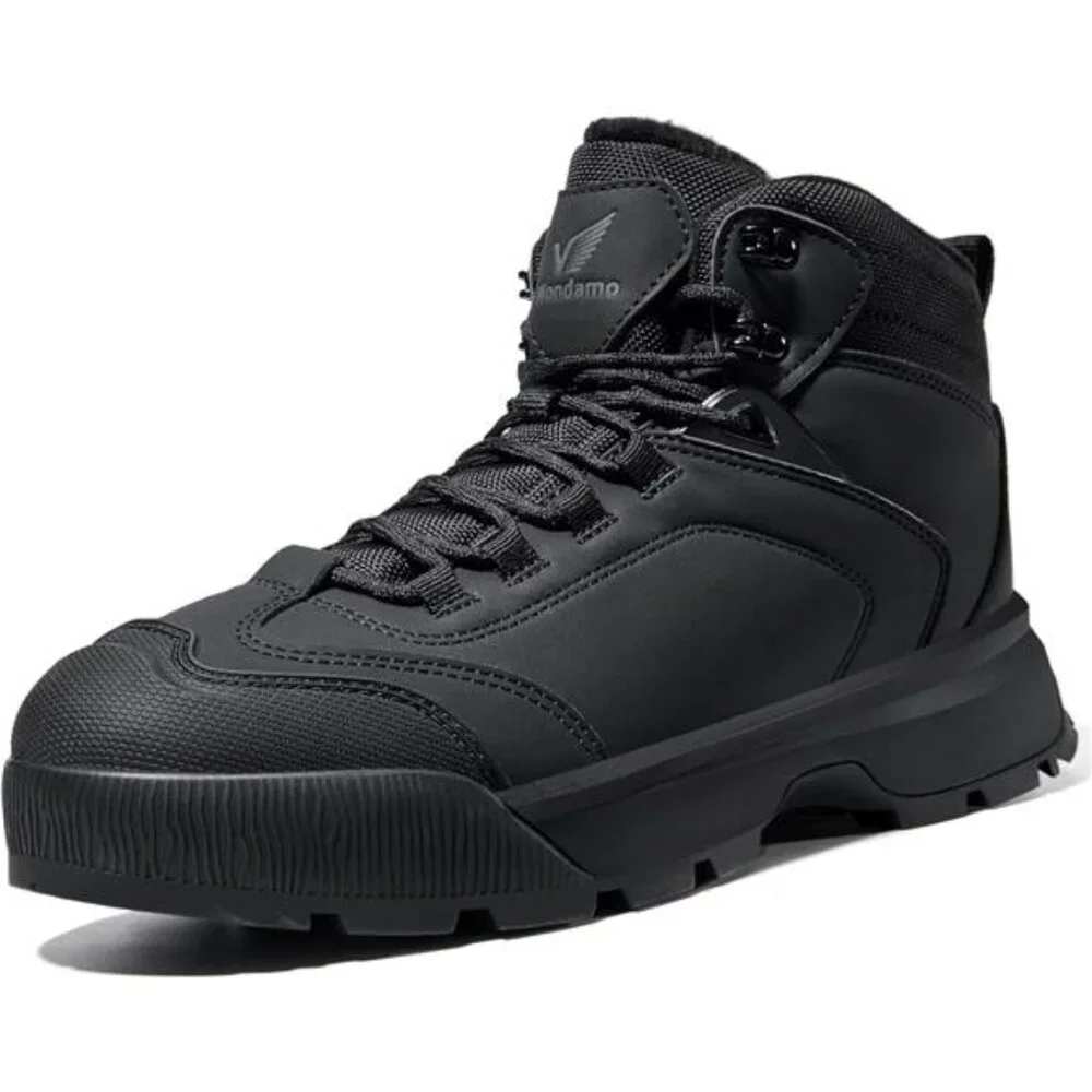 Men's Waterproof Snow Boots Insulated Toe Cap Cold Weather Shoes